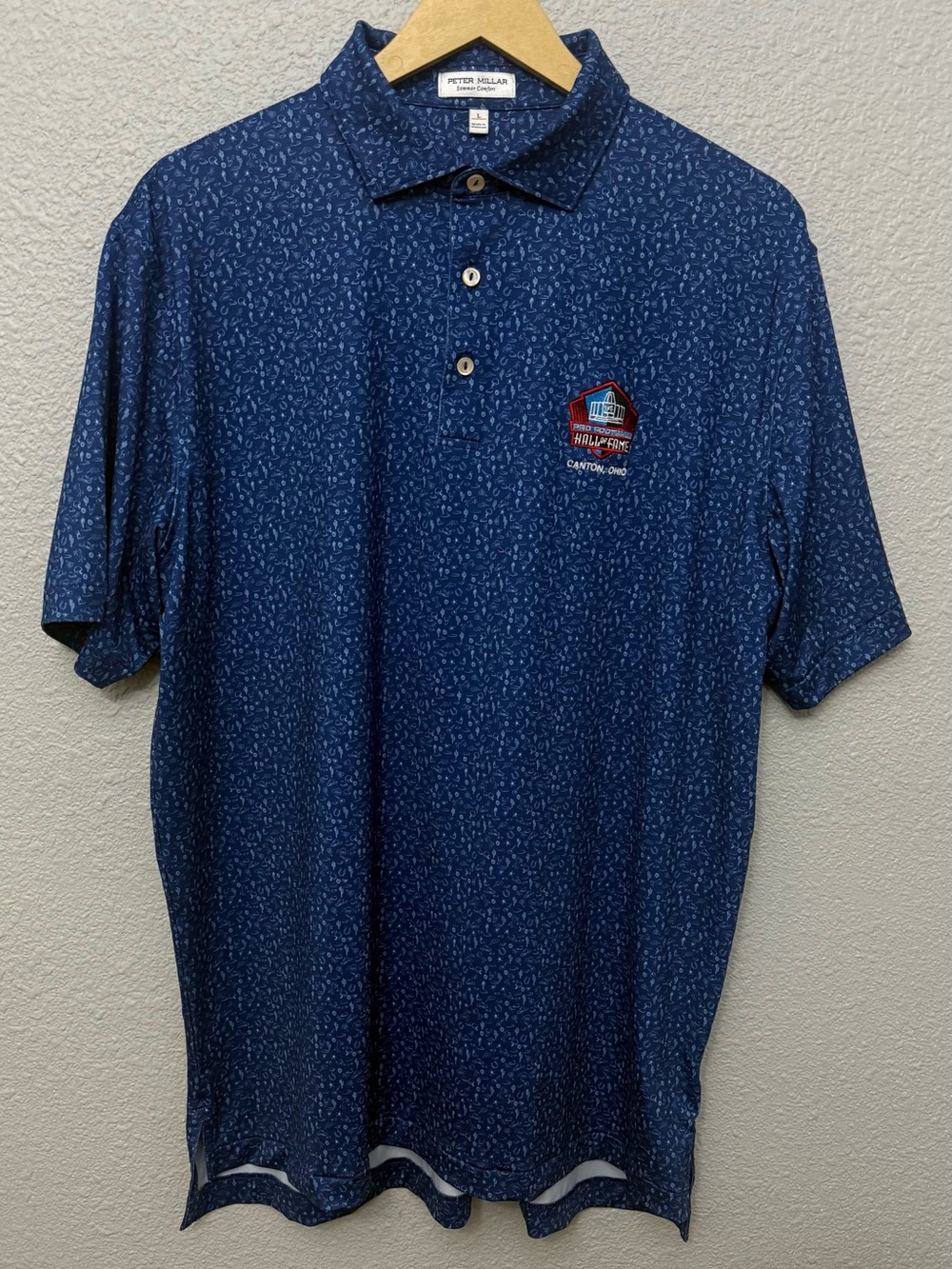 Peter Millar | Summer Comfort | Pro Football Hall of Fame Embroidery | sz Large